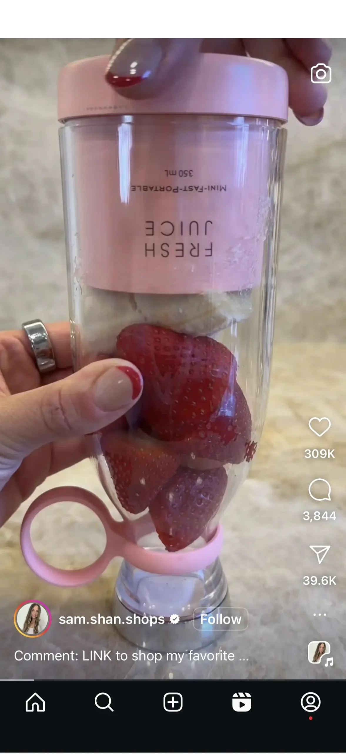 Facebook Instagram Reels广告全屏竖版展示示例